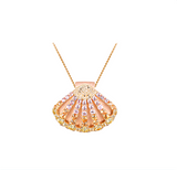 14K 2/TONE SHELL PENDANT