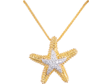 14K SEA STAR DIAMOND PENDANT