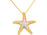 14K SEA STAR PENDANT NECKLACE