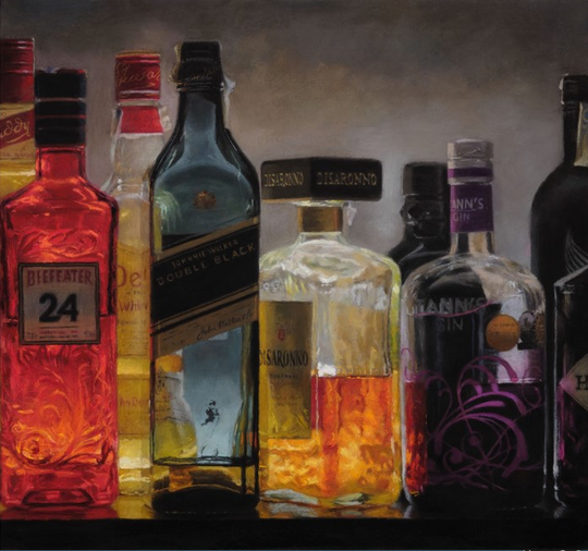 Bottles Illuminating the Night