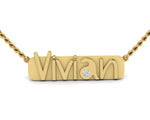 Custom Nameplate Necklace 1.4MM Chain